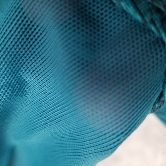 Mta Sport Athleisure Turquoise Long Sleeve Crew Neck Top Size L - Picture 3 of 7